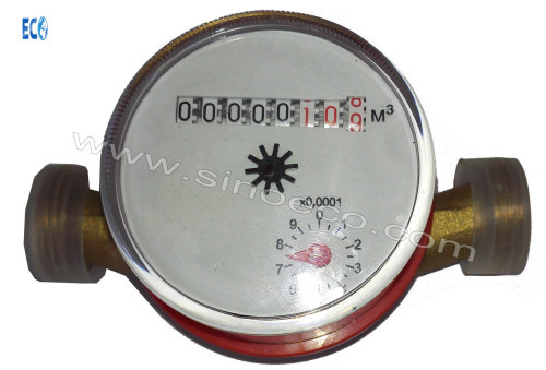 Single Jet Dry register Universial Water Meter with Light body