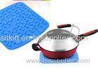 Non - toxic Blue heat resistant silicone mat for kitchen , silicone cooking mat