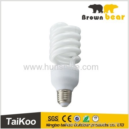 high power half spiral saving energy light bulbs