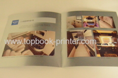 Matt-laminated cover saddle stitched auto journal softback book design and printing