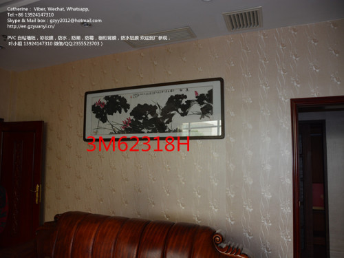 Building materials Interior design PVC waterproof bathroom wallpaper ideas Guangzhou china