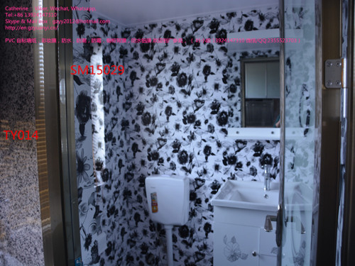 Building materials Interior design PVC waterproof 3d wallpaper Guangzhou china
