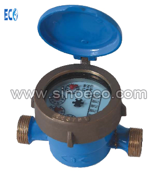 Single jet Dry dial Vane wheel Water Meter with Class B