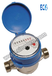 Single jet Vane wheel Dry type Universial Water Meter R80