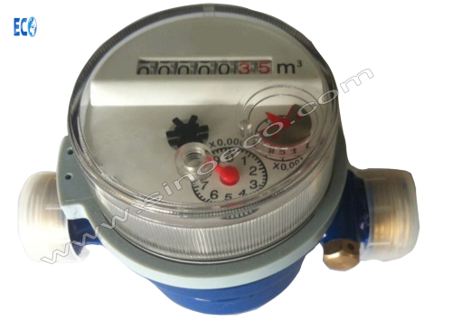 Single jet Vane wheel Dry dial Water Meter with Precise measuring