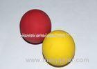 Colored 50mm Molded Rubber Balls / Solid Rubber Ball in Yellow , Red