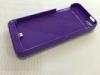 Purple Extended Phone Battery Case Support Ios8 , Power Bank Charging Case