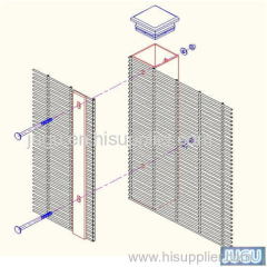 hot dipped galvanized anti climb wire mesh fencing