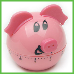 60 Minutes Cartoon Pig Kitchen Timer