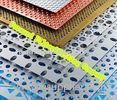 Decorative Perforated Metal Sheet , Round Hole Perforated Metal Screen Wall