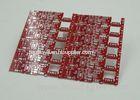 Double Sided PCB Board Fabrication Red Solder Mask PCB PD Free HASL Finish