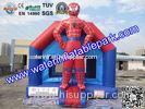 Outdoor Spiderman Inflatable Bouncy Castle Jumper , PVC Jumping Castle For Kids