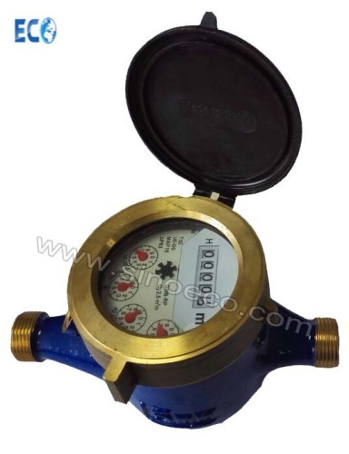 Multi jet Half Liquid Sealed Water Meter R100 DN15~DN50