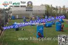Blue Inflatable Paintball Bunker , 0.6mm / 0.9mm PVC Airups Bunkers