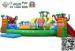 Outdoor Inflatable Water Park For Kids , Large Inflatable Water Slides With Pool