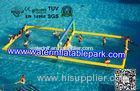 Funny Inflatable Water Games , Inflatable Aqua Park Water Volleyball Field