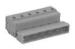 6P Male 24 - 14 AWG 0.2 - 2.5 mm2 7.5mm pitch MCS Connector With Fixing flanges