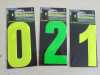 high quality reflective number sticker