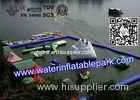 Cool Inflatable Floating Water Park for Lake , Promotion Family Resort With Waterpark