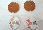 White Round Copper Based PCB OSP Finish Black Silkscreen High Conductivity