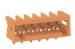 250V 300V 10A Right Angle Pin MCS Connector , 3.81mm Pitch Orange
