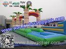 PVC Inflatable Single Lane Slip , Inflatable Water Slide Single Slip