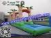 PVC Inflatable Single Lane Slip , Inflatable Water Slide Single Slip