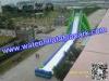 Giant Inflatable Water Slide For Adult , Hippo Inflatable Slide In Amusement Park