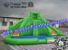CE / UI Green Bouncy Inflatable Slide Water Jumper With Swimming Pool