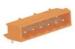 6 Pin 12A 10A Right Angle Pin MCS Connector For Any kind Of Wires Orange