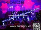 LED Hanging Inflatable Star For Windows Decoration , Ripstop Fabric Inflatable Star