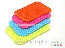 FDA Standard Non slip Silicone Mat , Kitchenware silicone heat mat Rectangle shaped