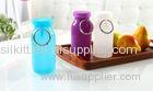 Blue Color 14Oz Waterproof food grade Silicone Water Bottle with Customized Logo
