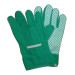 Unisex cotton with PVC dotted garden work gloves