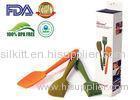 Red Green Color Silicone Kitchen Tools Large Silicone Spatula Set 3 Piece