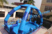 Blue inflatable water pool
