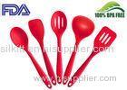 Non - Toxic Healthy Colourworks Silicone Kitchen Utensils With Slotted Spoon For Baking , Cooking
