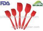 Customized Silicone Kitchen Tools Set 5 Piece , Silicone Cookware with Screen Printing Logo