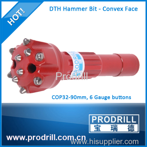 High Air Pressure Cop 32 DTH Hammer and Button Bit