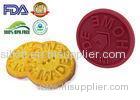 Food grade Silicone Kitchen Tools 6cm Diameter Molds For Cookies Stamp