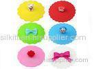 Custom Cute Cartoon Safe Silicone Cup Cover , silicone tea cup covers