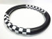 new design grid rubber molded car steering wheel cover