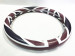 new design grid rubber molded car steering wheel cover