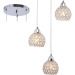 Three LED Art Chandelier pendant lamp hanging light fixtures Creative small Chandelier