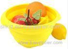 Flexible , lightweight 28Oz Silicone Bowl Of Fruit Vegetable For home with embossed logo