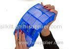 DIY easy to Fall off 15pcs Grid Food Grade silicone ice tray blue color