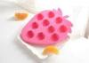 Eco - Friendly DIY Cute Strawberry Shaped Silicone Ice Tray Molds For freezer