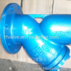 API flanged Y strainer