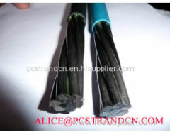 unbonded PE coated pc strand/PE coated pc stranded wire