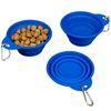 Blue Travel Dish outdoor products collapsible silicone bowl and cup , silicone dog bowls